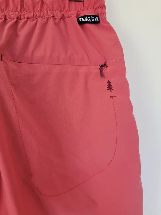 Maloja Women's Coral Pink Drawstring Shorts - Picture 6 of 10
